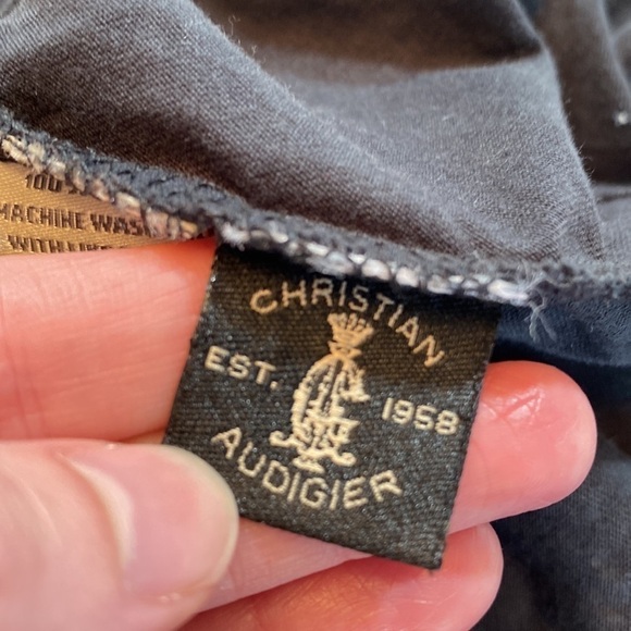 Christian Audigier 1958 Embellished High Low Tank sz L - Picture 9 of 13